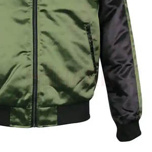 La chaqueta Bomber de manga larga para hombre más vendida, hecha a medida, lona transpirable, patrón de letras, calle principal para invierno, venta en línea - Product Image 4