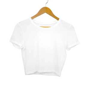 เสื้อยืดครอปสำหรับผู้หญิงเสื้อครอปผ้าฝ้าย100% พิมพ์ลายหน้าจอแบบกำหนดเอง - Product Image 3