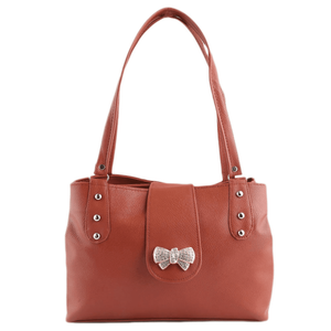 กระเป๋าถือสตรี - สีน้ำตาลแดง - Product Image 2