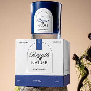 Fresh Marine Soy Wax Handmade Scented <strong>Candles</strong> Clean Ocean Air Fragrance for Living <strong>Room</strong> Bedroom Space Refreshment Easter Ramadan - Product Image 4