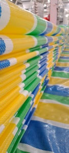 Tissu de bâche en PE multicolore super résistant et imperméable Nouveau design Style uni Résistant aux UV et à l'eau avec fonction anti-UV - Product Image 2