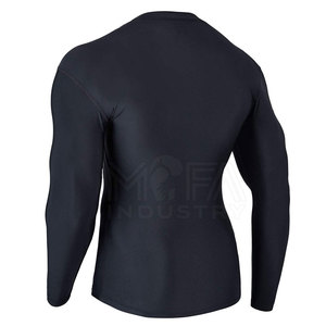 OEM <b>Men's</b> Long Sleeve Rash Guard Quick Dry <b>Compression</b> Swimwear Top Breathable Breathable in Bulk - Product Image 3