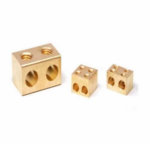 Bornes de câblage électrique haute tension, borniers en laiton, pièces usinées CNC, fournisseur en gros OEM ODM pour l'exportation - Product Image 1