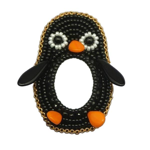 Porte-clés brodé à la main avec des perles de graines élégantes, magnifique porte-clés multicolores en perles d'Inde - Product Image 2