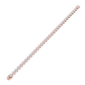 Rikhava Diamonds' Full Diamond Fashion <b>Charm</b> <b>Bracelet</b> <b>for</b> Weddings and Engagements - Product Image 4