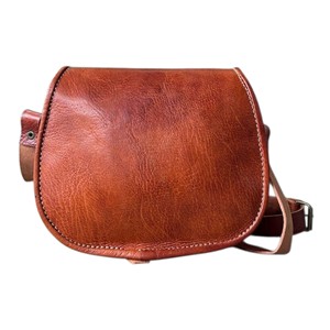 Sac bandoulière bohème en cuir véritable fait main, style vintage, en cuir de vachette Crazy Horse, avec fermeture éclair, pour femme, OEM ODM - Product Image 3