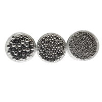 Perles en acier inoxydable perles solides rondes multi-tailles en acier avec trou pour accessoires de bijoux à bricoler soi-même et pêche