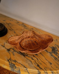 Bol en rotin en forme de coquille décor de présentation de repas naturel produits vietnamiens en gros écologiques - Product Image 6