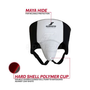 New Arrival Custom Logo Adult Leather <b>Groin</b> <b>Guard</b> Essential Sports Gear for Boxing & MMA Training Fitness Protection Head Gear - Product Image 2