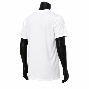 Camiseta Blanca de Manga Corta para Hombre con Estampado Facial Negro, Estilo Urbano, Corte Regular, Cuello Redondo, Jersey de Algodón, Camiseta con Gráficos - Product Image 5