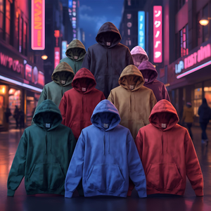 OEM/ODM sudaderas con capucha y sudaderas de lana suave a granel de algodón liso Impresión digital etiqueta privada estilo dulce para hombres y mujeres - Product Image 4