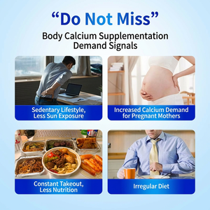 Suplemen Kapsul Lunak Kalsium Sitrat Vitamin D Kolekalsiferol untuk Meningkatkan Kepadatan Tulang dan Imunitas Laboratorium CNAS - Product Image 3