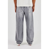 Pantalones Vaqueros Anchos de Diseño Personalizado, Estilo Urbano, Lavados, de Pierna Ancha para Hombre, Pantalones Vaqueros Rectos de Moda