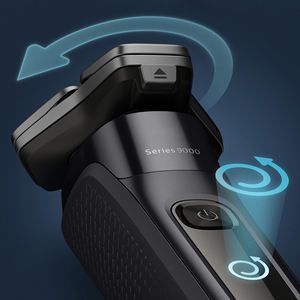 Portable 9500 Rechargeable <b>Wet</b> & Dry Rotary Electric Shaver Professional Men's Body Shaver Household Use Waterproof IPX6 - Product Image 5