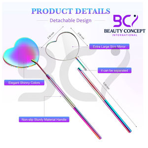 En forma de corazón, recién llegado, tarifa al por mayor, producto duradero único, superventas, espejos de pestañas hechos a medida - Product Image 3