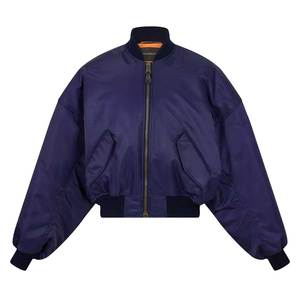 Abrigo marrón bombardero de invierno personalizado para hombre de talla grande estilo formal de cuero pesado con chaqueta cálida de piel 2025 - Product Image 1