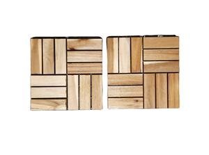 Easy Install Acacia Wood Deck Tiles Interlocking Outdoor <b>Patio</b> Flooring - Product Image 2