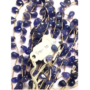 8 hebras de perlas lisas de gota de pera de tanzanita Natural 470 CT lote Iroc ventas cuentas de piedras preciosas sueltas de 12 pulgadas de longitud para joyería - Product Image 2