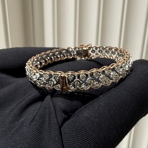 Luxury Women's <b>Diamond</b> Bangle 14K 18K Solid Gold Natural Brilliant Cut Yellow White Gold <b>Jewelry</b> Handmade Elegant Design Third - Product Image 4