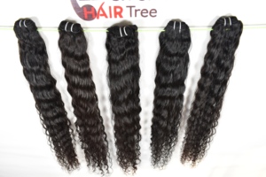 100% Non Transformé Machine Double Trame Indien Vierge Cuticule Aligné Lâche Vague Bouclés naturel noir Bundles Extensions de Cheveux Humains - Product Image 5