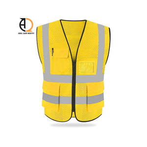 Chalecos de Seguridad de Malla para Trabajo de Carga para Hombre, Chalecos de Seguridad con Múltiples Bolsillos y Logotipo Personalizado para Hombre - Product Image 5