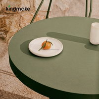 Table Ronde Extérieure Robuste en Béton pour Jardin, Mobilier de Jardin de Luxe en Gros pour Complexes Hôteliers et Bords de Piscine