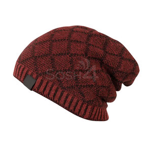 Pakistan Made 100% Wool Jacquard Beanies Hats Custom Logo Design Unisex Adult Casual Hats in Cheap Price - Product Image 1
