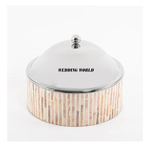 El último diseñador árabe, calentador de alimentos de Metal, forma redonda, mesa, cazuela hecha a mano, clásico, elegante, nuevo servidor de alimentos - Product Image 5