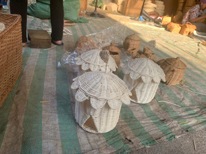 Decoración unisex para niños, casa de circo de ratán, estante, juguete de decoración, casa de muñecas de ratán para niños, juguete para bebés - Product Image 6