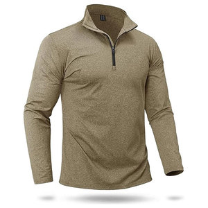 Sweat-shirts d'hiver unisexes de haute qualité à fermeture éclair sur le devant en polyester/coton polaire, style vintage lavé - Product Image 1