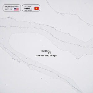 NV905 Quartz résistant aux rayures Prêt à l'installation Plan de travail préfabriqué en quartz Pierre de quartz artificielle Dalle de pierre de quartz - Product Image 2