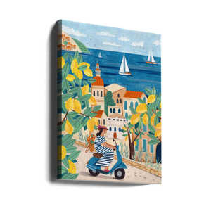 Caroline Bonne Mller's Amalfi Coast Travel <b>Poster</b> Streetbike Woman in Italy - Product Image 4
