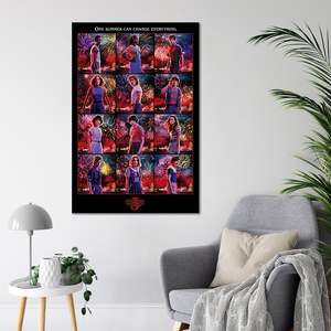 Collage d'affiches de la 3ème saison de Stranger Things, style moderne, pour décoration murale - Product Image 4