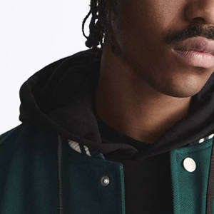 Vestes en cuir à manches longues avec logo personnalisé à 100%, vestes universitaires, vestes en cuir et laine, vestes universitaires pour homme - Product Image 6