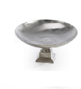 Nuevo cuenco redondo de Pedestal en relieve para fiestas, Material metálico, estilo moderno, cuenco para servir, exterior pulido brillante de alta calidad - Product Image 6