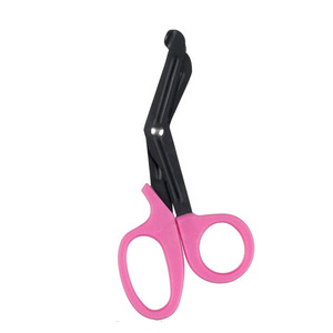 Nouvelle arrivée Ciseaux à bandage avec poignée en plastique Ensemble d'instruments en acier inoxydable Source d'alimentation manuelle pour des idées personnalisées - Product Image 1