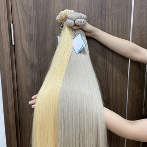 NUEVO COLOR Máquina virgen vietnamita Extensiones de trama doble Varios colores 6-30 pulgadas Natural recto Paquete de 100g de alta calidad - Product Image 5