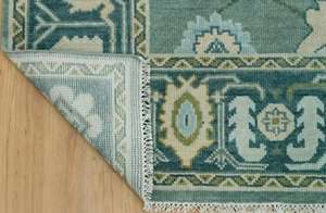 Tapis turc classique Oushak exquis, en laine/soie, noué à la main, à poils courts, taille personnalisée, lavable, antidérapant, pour sols domestiques - Product Image 5