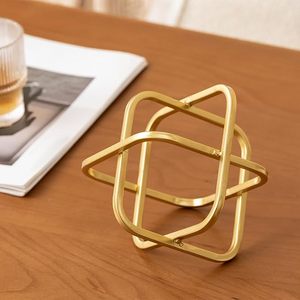 Esfera geométrica escultura moderna bola decorativa de Metal cuadrada para el hogar MESA CENTRO DE MESA sala de estar escritorio decoración del hogar - Product Image 1