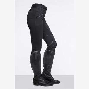 Ventes en gros de culottes d'équitation imprimées personnalisées pour femmes en spandex/polyester avec siège intégral, pantalons d'équitation confortables, respirants, anti-UV, de haute qualité - Product Image 1