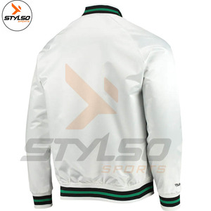 Veste universitaire en satin personnalisée en gros Veste de baseball d'hiver style Letterman taille XL pour hommes - Product Image 6