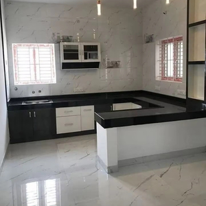 แผ่นหินแกรนิตกาแล็กซี่สีดำโบราณการออกแบบที่ทันสมัยตัดตามขนาดสำหรับเคาน์เตอร์ห้องครัวหรือวิลล่าราคาโรงงาน - Product Image 1