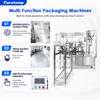 Machine de remplissage et de bouchage automatique rotative pour sachets Doypack et sachets à bec verseur de jus