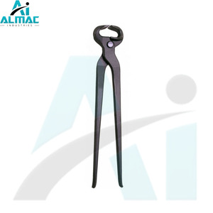 Pinza de pezuña semipulida de tierra de precisión ALMAC, herramienta profesional de acero inoxidable para caballos de exhibición y aseo de competición - Product Image 1