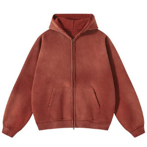 Sweats à capuche surdimensionnés avec logo pour hommes, sweats à capuche épais surdimensionnés personnalisés, broderie 2026 - Product Image 4