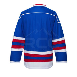 El último diseño Juvenil Desgaste Jersey de hockey sobre hielo Color sólido Jersey de hockey sobre hielo Venta al por mayor Mejor precio Jersey - Product Image 2