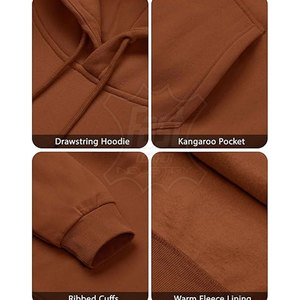 New Fashion 2025 Casual Wear Men Oversized <b>Hoodie</b> Loose Fit Pullover <b>Hoodie</b> for Sale <b>Soft</b> Cotton Hoodies - Product Image 5