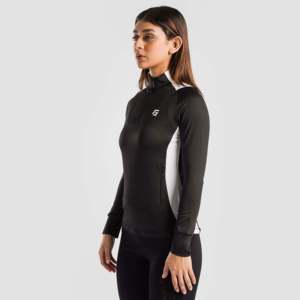 Chaqueta de Tenis Negra Heritage para Primavera con Cuello Alto y Característica Transpirable - Product Image 1
