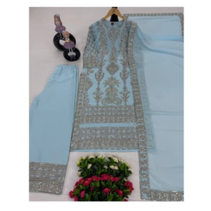 ชุดเสื้อและพลัสโซชุดปาร์ตี้หรูหราสำหรับงานเฉลิมฉลองอินเดียและปากีสถาน - Product Image 1