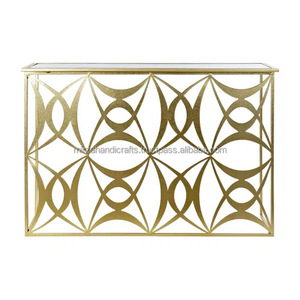 มาใหม่โต๊ะกลางแจ้งการออกแบบที่เรียบง่ายคุณภาพสูงเสร็จสิ้นโต๊ะคอนโซลแฟนซีโลหะที่กําหนดเองสไตล์เหล็กดัด - Product Image 6